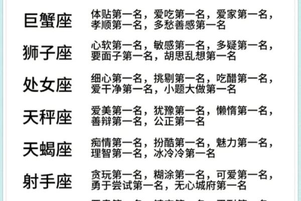 不同星座的专属之歌有哪些
