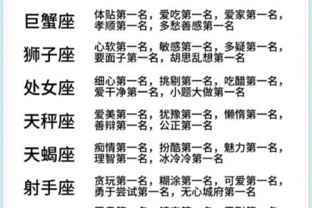 不同星座的专属之歌有哪些