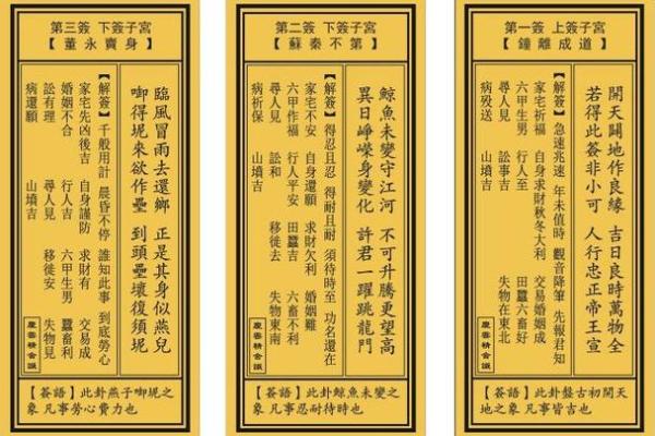 观音灵签二十钱