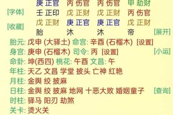 四柱八字正确起命宫的方法
