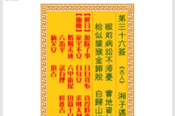 观音灵签签王解释