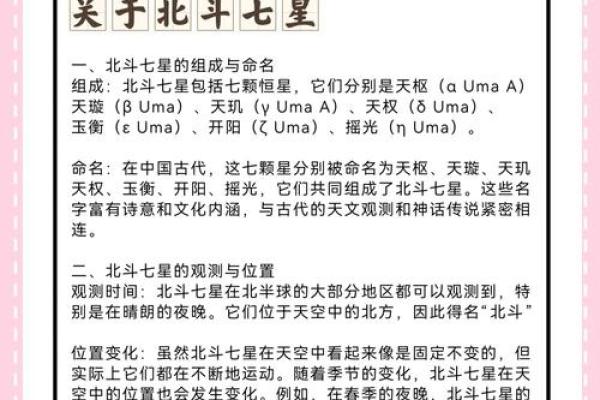 详解：北斗七星是什么星座