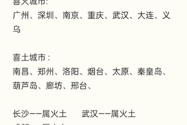 八字与城市