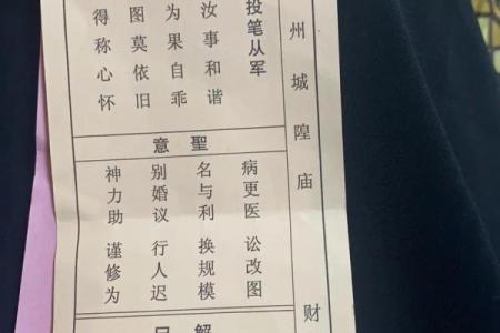 八卦灵签解签四十一签全解
