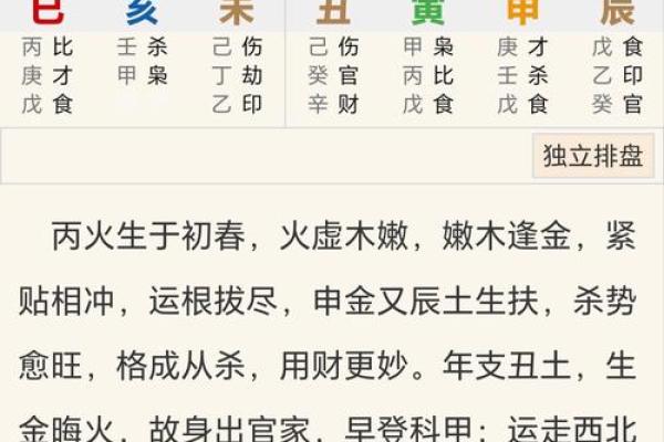 八字偏木