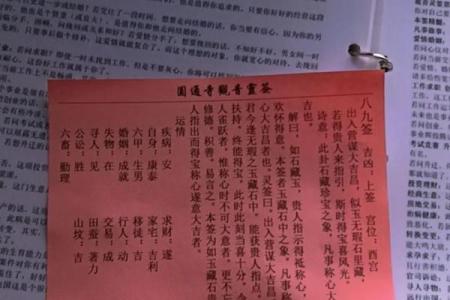 观音灵签解签97