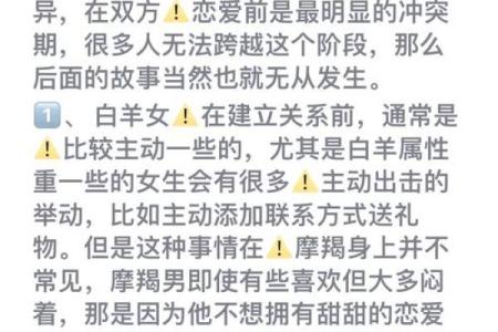 白羊男和摩羯女配对