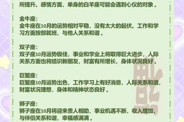 十月十四日的星座运势如何