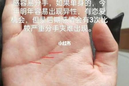 男士手相算命图解法 男人感情线的末端分叉异性缘好