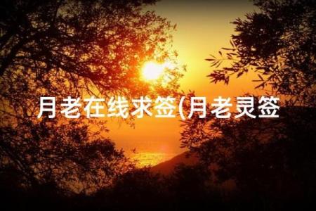 月老灵签姻缘签第二十三签
