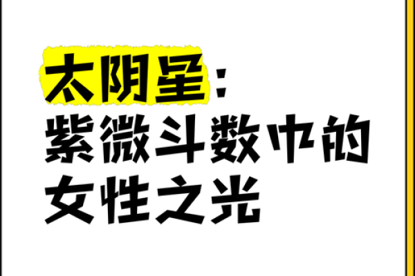 紫微斗数太阴星详解