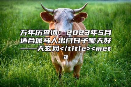 属马的生辰吉日