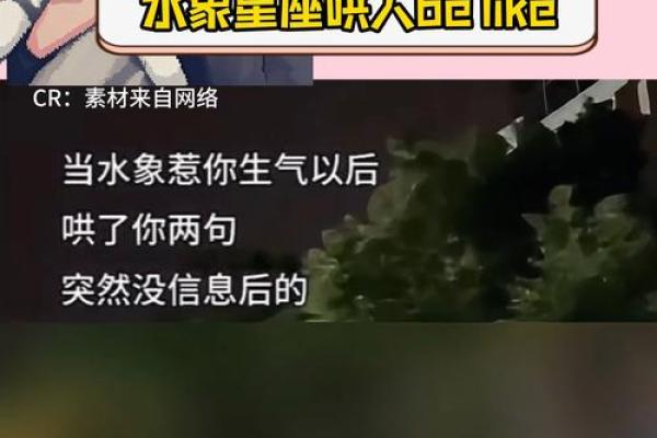 水象星座突然不理你了怎么办