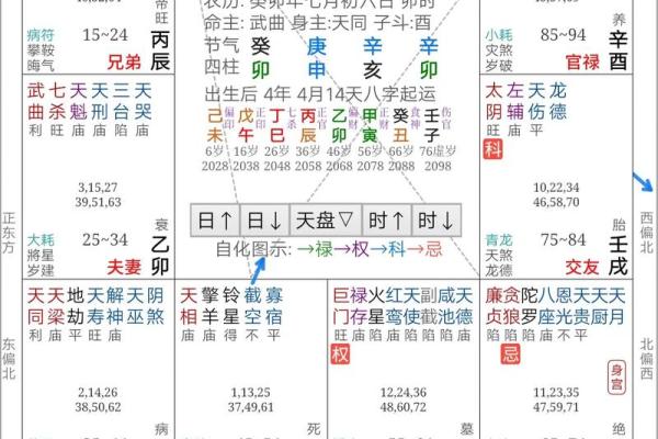 紫薇斗数命宫天月