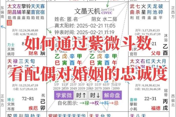 紫薇斗数看配偶大小