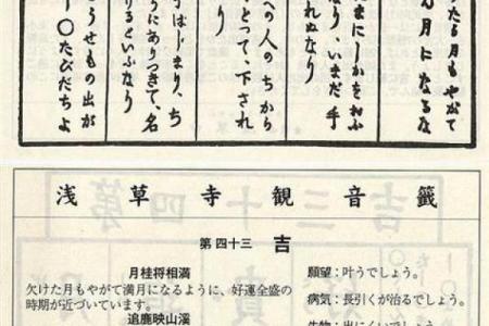 观音灵签七十三签详解白话