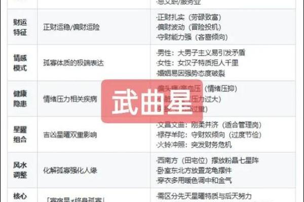 紫薇斗数大限武曲