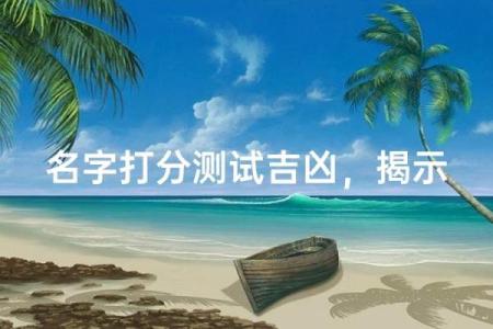 姓名测试打分算命…