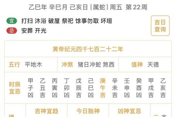 明日黄历吉凶宜忌