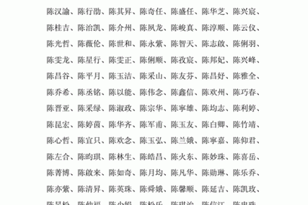 陈姓男孩名字大全-陈姓男孩起名字大全-陈姓名字大全姓名