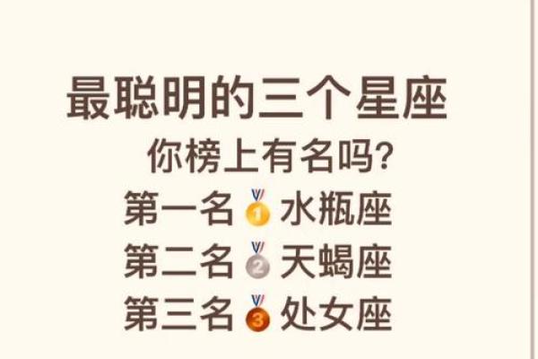 哪个星座有天才的大脑和智慧
