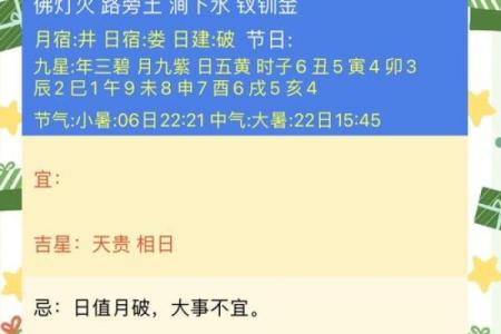 7月9号诸事宜忌老黄历！