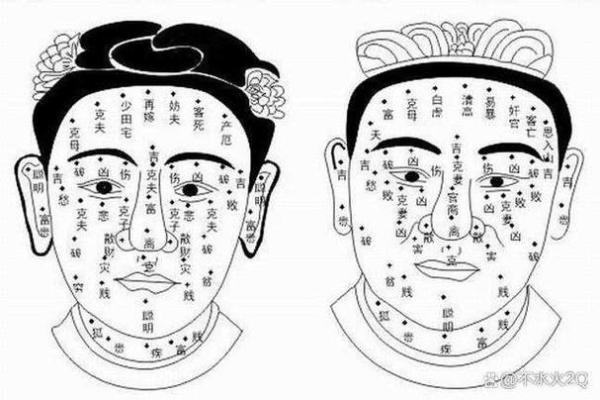 脸上胎记算命图解