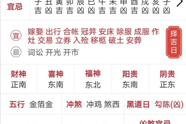 今日黄历农历 查今天的日子老黄历查询