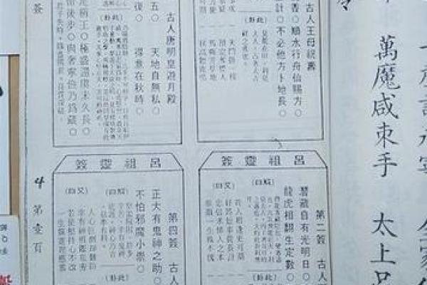 五十四观音灵签