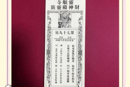 谭公灵签二十八签
