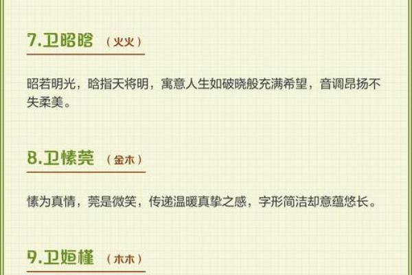 卫姓女孩名字大全-卫姓女孩起名字大全-卫姓名字大全姓名