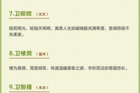 卫姓女孩名字大全-卫姓女孩起名字大全-卫姓名字大全姓名