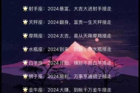 十二星座全年运势详解_2024年十二星座全年运势详解事业爱情财运全解析