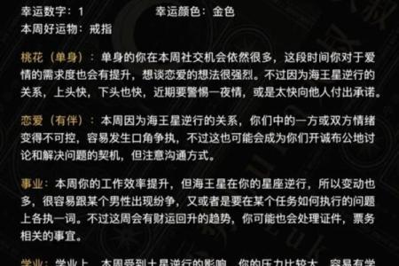 每周星座运势查询_每周星座运势查询精准预测你的未来一周