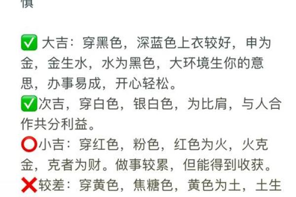 2022年8月7日五行穿衣指南