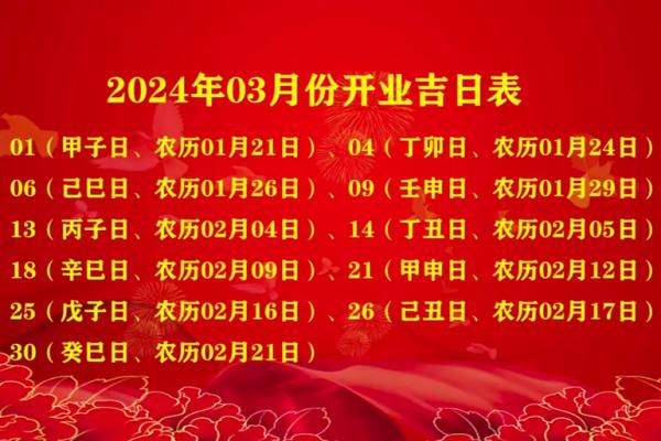 2024年开业黄道吉日7月(202l年4月那天开业好) 2024年开业黄道吉日7月(202l年4月那天开业好)