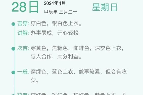 2025年4月3日五行穿衣