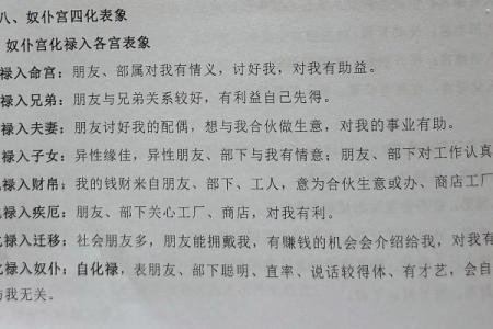 紫微斗数诸星落诸宫之：奴仆宫