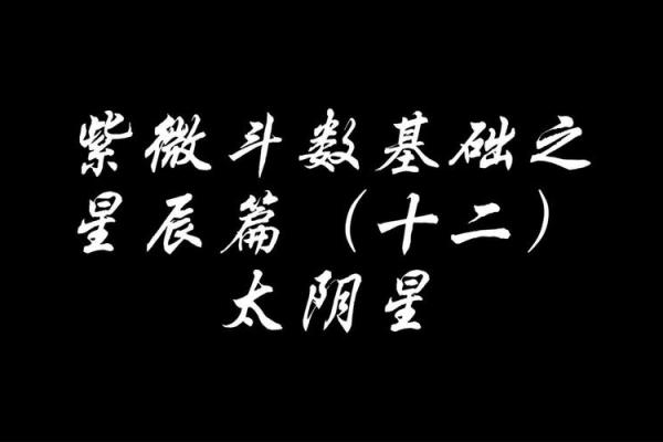 紫薇斗数太阴的排法
