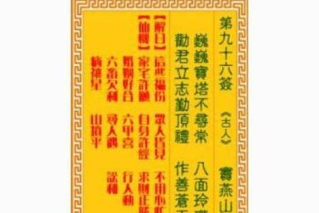 佛祖灵签36签什么预示