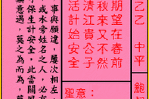关帝灵签解签1-100签