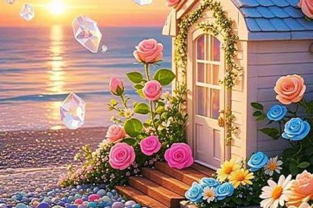 浪漫花房子风水壁纸