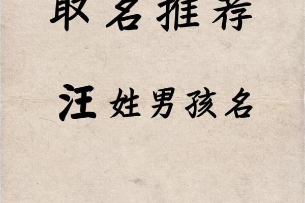 汪姓男孩名字大全-汪姓男孩起名字大全-汪姓名字大全姓名