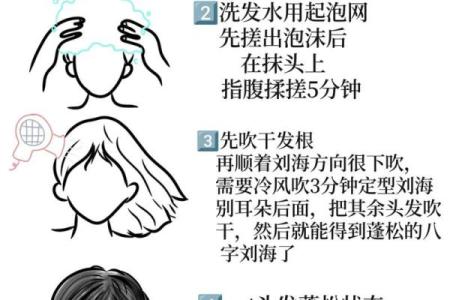 八字刘海怎么打理