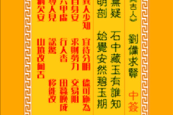 观音灵签解签大全100签详解
