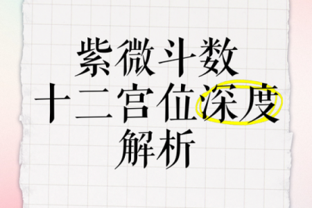 紫薇斗数看福气深厚