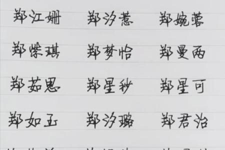 郑姓女孩名字大全-郑姓女孩起名字大全-郑姓名字大全姓名