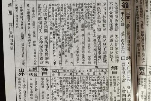 道教灵签一百签注释