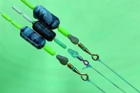 野钓，不调漂，就能让八字环刚触底，这是最适合野钓的状态